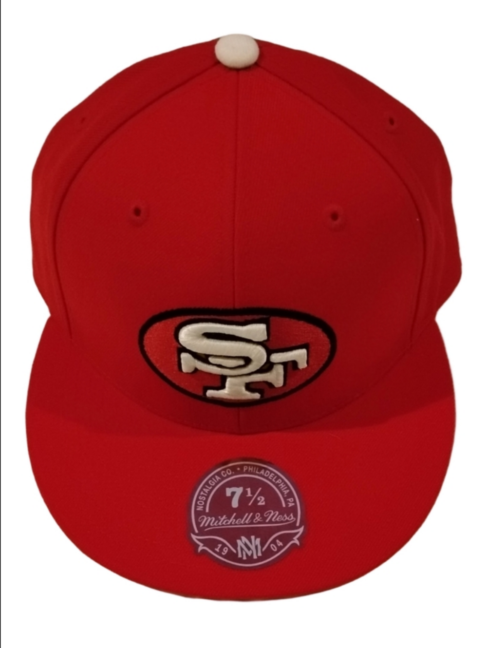 Mitchell & Ness Red NFL SF 49ers Vintage Wool Blend Snapback Logo Hat